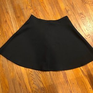 Black a-line scuba skirt NWT